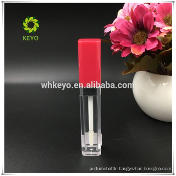 square plastic tube empty custom lip gloss container liquid lipstick tube